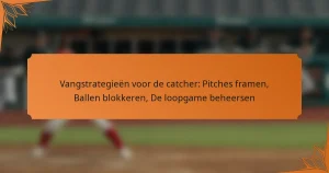 Vangstrategieën voor de catcher: Pitches framen, Ballen blokkeren, De loopgame beheersen